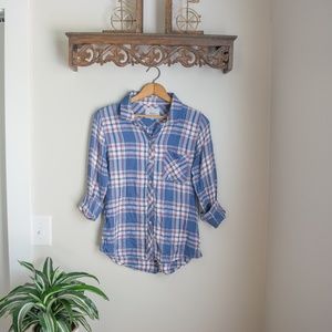 {Rails} Plaid Blouse